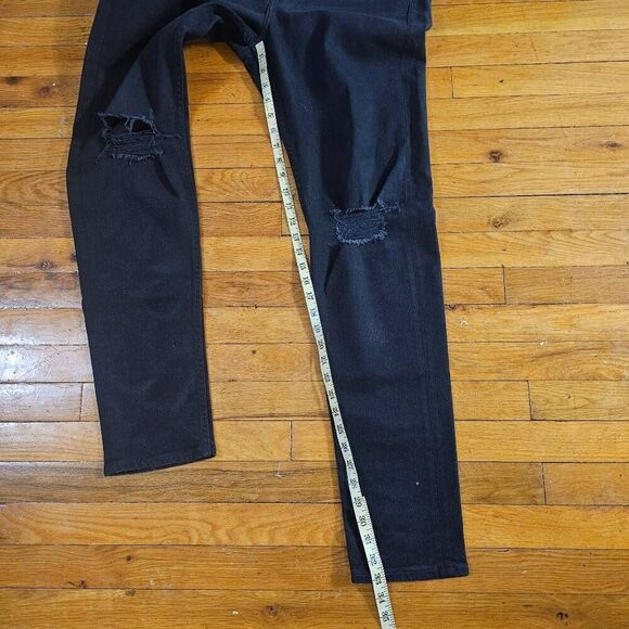 Rag & Bone Mens Jeans 36x33 Black Standard Issue 1 Skinny Stretch - Picture 4 of 10